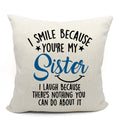 Mancheng-Zi For Sister Throw Pillow Cover, Sister Gifts From Sister. Big Sisters Gift From Brother. Little Sister Birthday Gifts