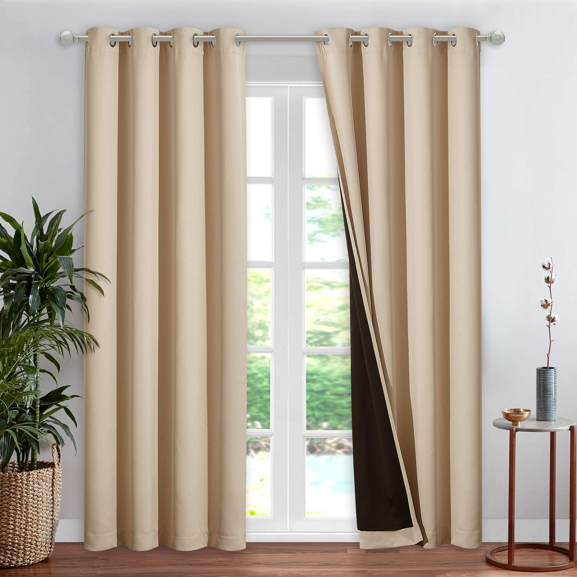 Living Room Completely Shaded Draperies