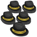 Beistle 88106-GD25 25Piece Chairman Gold Hat, Black/Gold,