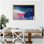 Blue Current No. 2 by Amy Lighthall Framed Canvas Wall Art Print
