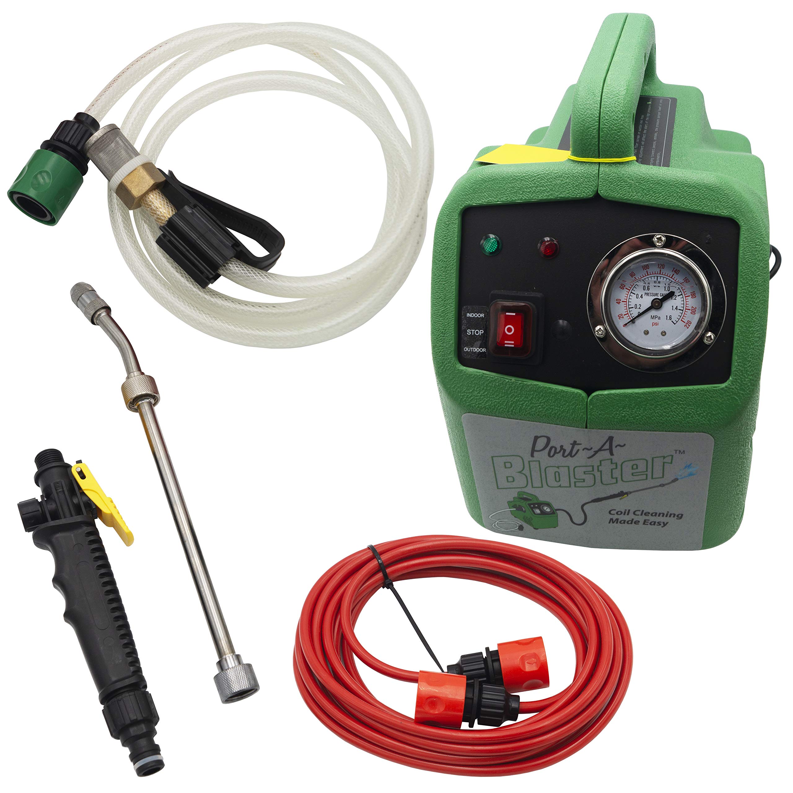 Supplying Demand Zpb140 Port A Blaster Hvac Coil Cleaning Portable Pressure Washer 120Vac 80W Green