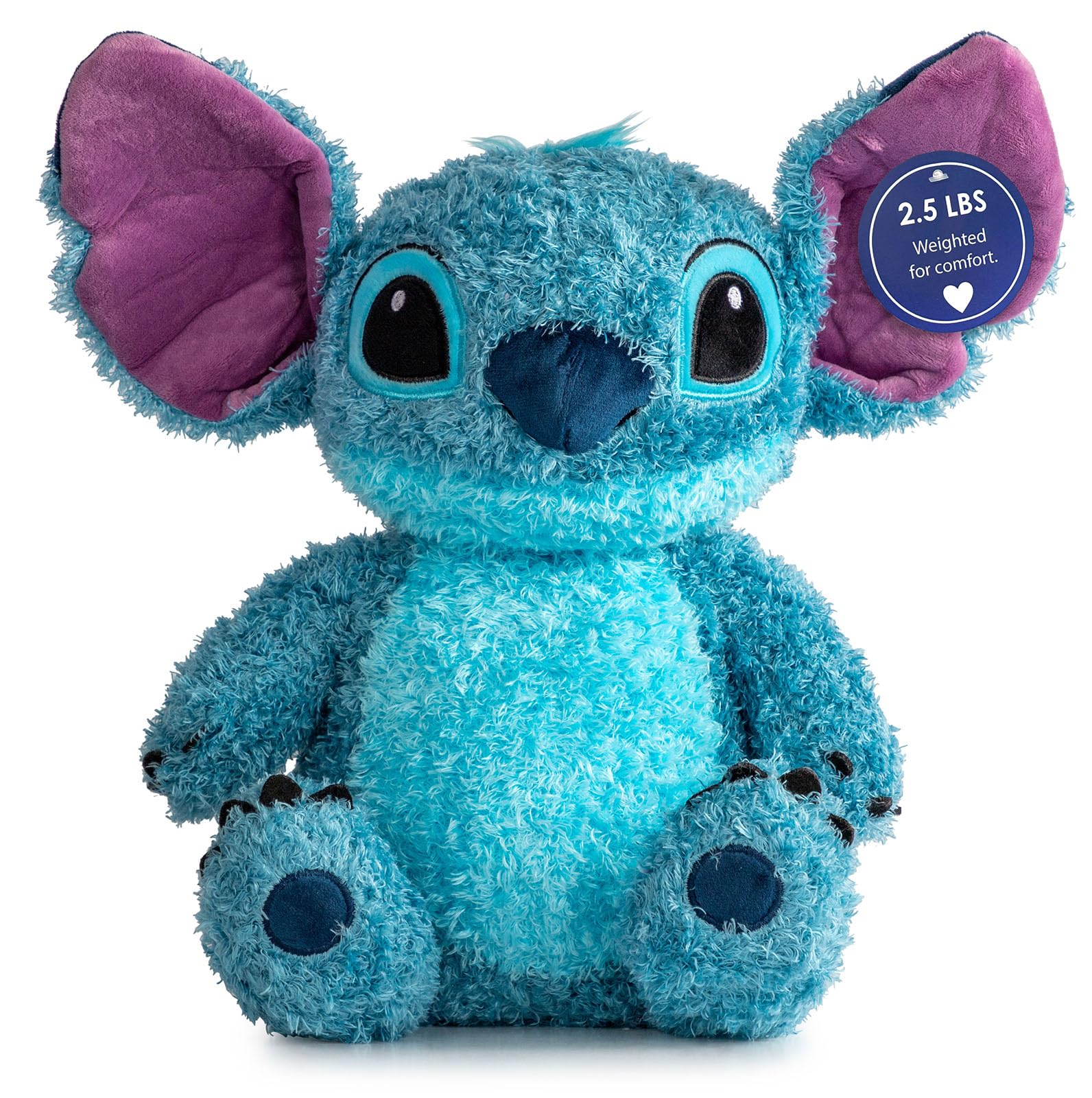 Weighted Disney Lilo And Stitch Fuzzy Plush Pillow Buddy - 2.5Lbs Super Soft Stuffed Pillow, 14 Inches