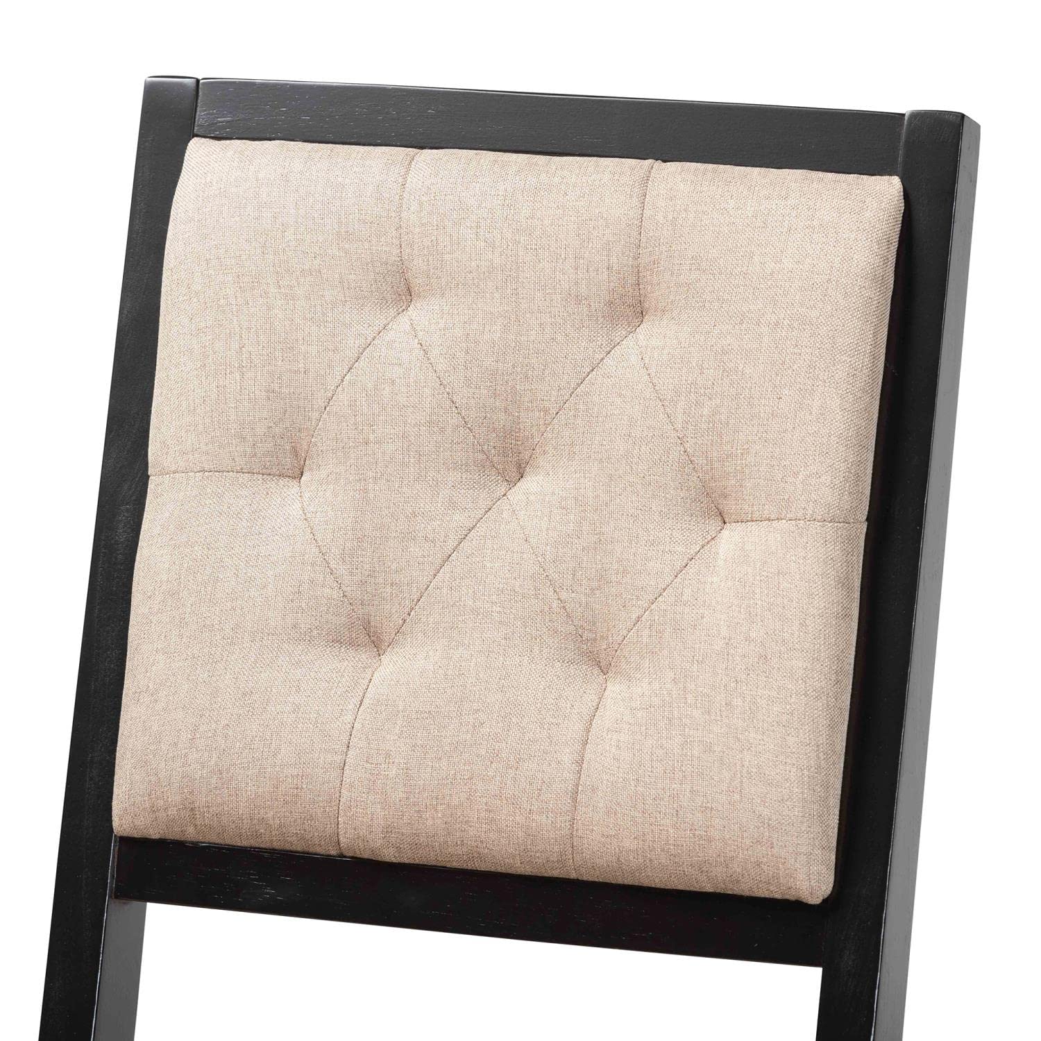 Baxton Studio Gideon Modern and Contemporary Sand Fabric Upholstered and Dark Brown Finished Wood 2-Piece Bar Stool Set