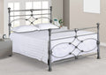 Vivienne Bed, Queen, Head/Footboard, Vintage Silver