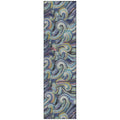 Addison Rugs Surfside Asr44 Stormy 2'3" X 7'6" Indoor Outdoor Runner Rug, Easy Clean, Machine Washable, Non Shedding, Bedroom, Living Room, Dining Room, Kitchen, Patio Rug