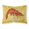 'Caroline'S Treasures 8126Pillowcase Shrimp Moisture Wicking Fabric Standard Pillowcase, Large, Multicolor'