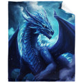 Blue Dragon Throw Blanket Dragon Blanket Gifts For Dragon Lovers Soft Flannel Blanket Gifts For Boys Girls Woman Man Blue Dragon