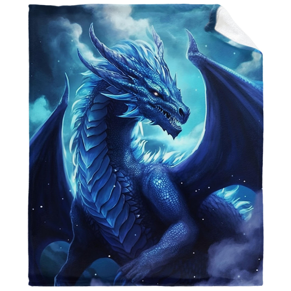 Blue Dragon Throw Blanket Dragon Blanket Gifts For Dragon Lovers Soft Flannel Blanket Gifts For Boys Girls Woman Man Blue Dragon