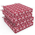 Bafode Patio Chair Cushions Set Of 4, 18.5' X 16' X 3' Waterproof Outdoor Chair Cushions For Furniture, Seat Cushion With Tie