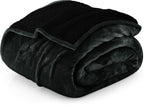 Utopia Bedding Sherpa Blanket King Size [Back, 90X102 Inches] - 480Gsm Thick Warm Plush Fleece Reversible Blanket For Bed, Sofa,