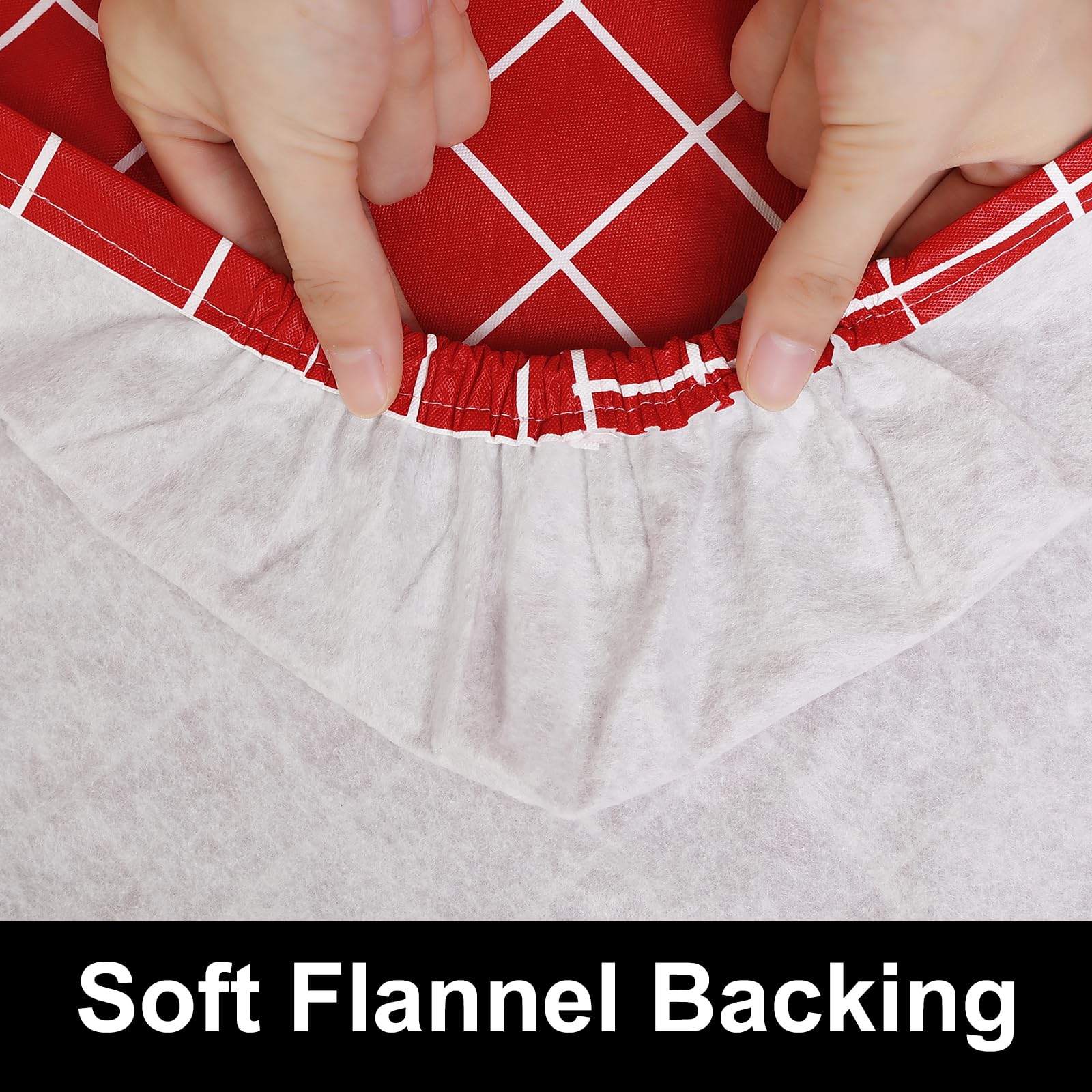 Spotjoy Rectangle Table Cloth Cover, Elastic Fitted Flannel Backed Plastic Table Covers For 6 Foot Folding Tables, Waterproof Vi