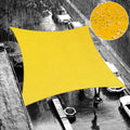 Shademart 7 ' X 7 ' Yellow Waterproof Shade Sail Sun Shade Sail Square Custom Size Water Resistant Canopy Awning Shelter, 95% Uv