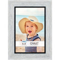 Icona Bay 4x6 Loft Gray Picture Frame, Rustic Casual Style 4 x 6 Photo Frame, Table Top or Wall Mount, Chalet Collection