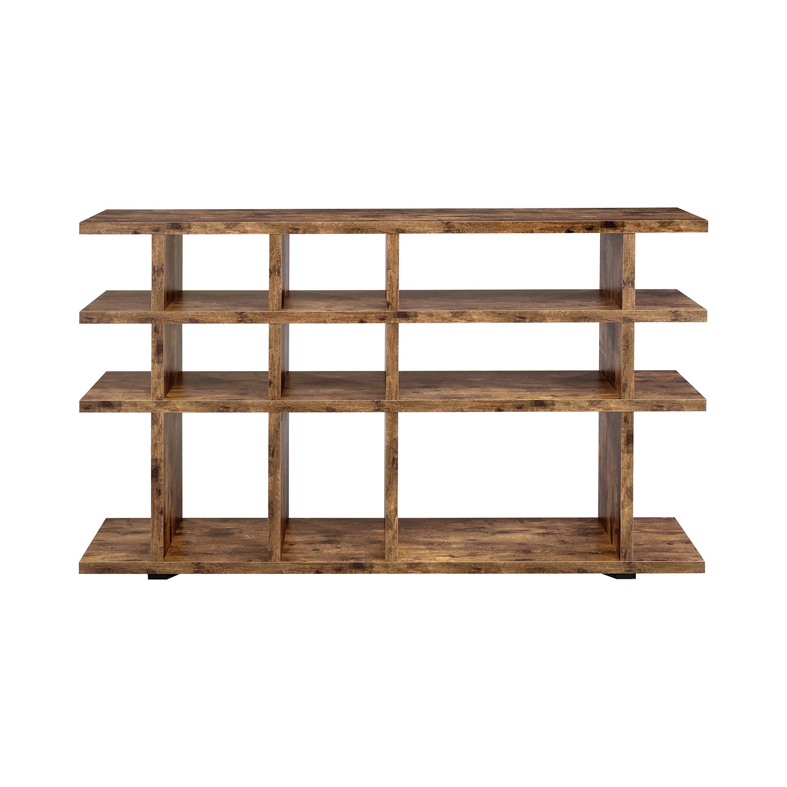 Coaster Furniture 3-Tier Bookcase Antique Nutmeg Open Shelves 801848