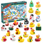 HBYDO Christmas Rubber Duck Advent Calendar 2024,Christmas Countdown Blind Box with 24 Bath Duck Toys,Christmas Decoration Party