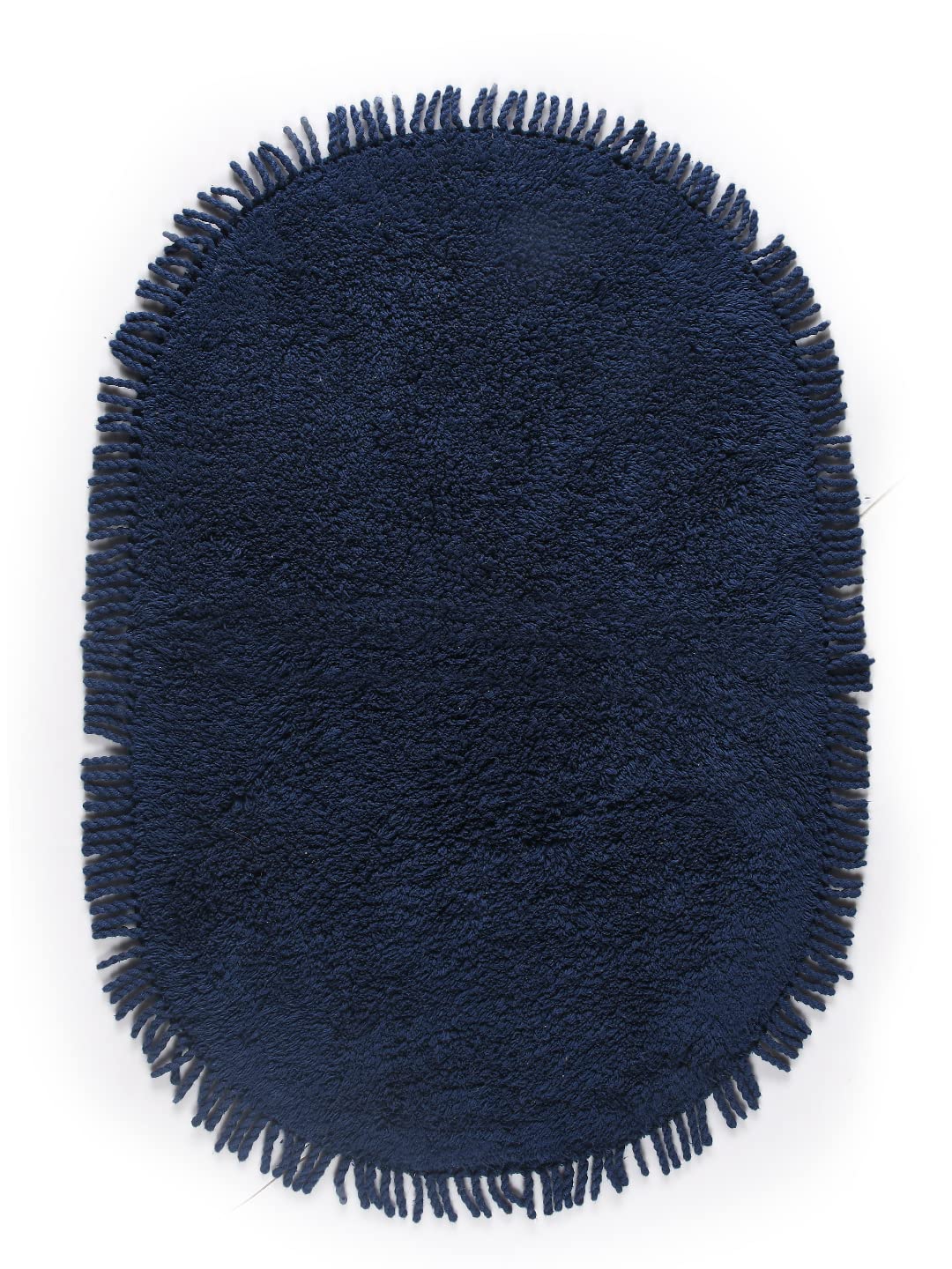 Saral Home Blue Shaggy AntiSkid Bathmat  50X75 cm