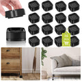 16 Pack Furniture Risers 1, 2 Or 3 Inch, Adjustable Bed Risers Heavy Duty For Table Desk Couch Chair Sofa Cabinet Bed Legs Dorm,