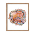 Poster Master Vintage Illustration Poster - Retro Geology Print - Gift for Artist, Friend - Agate Slice, Crystals, Geode, Waterc
