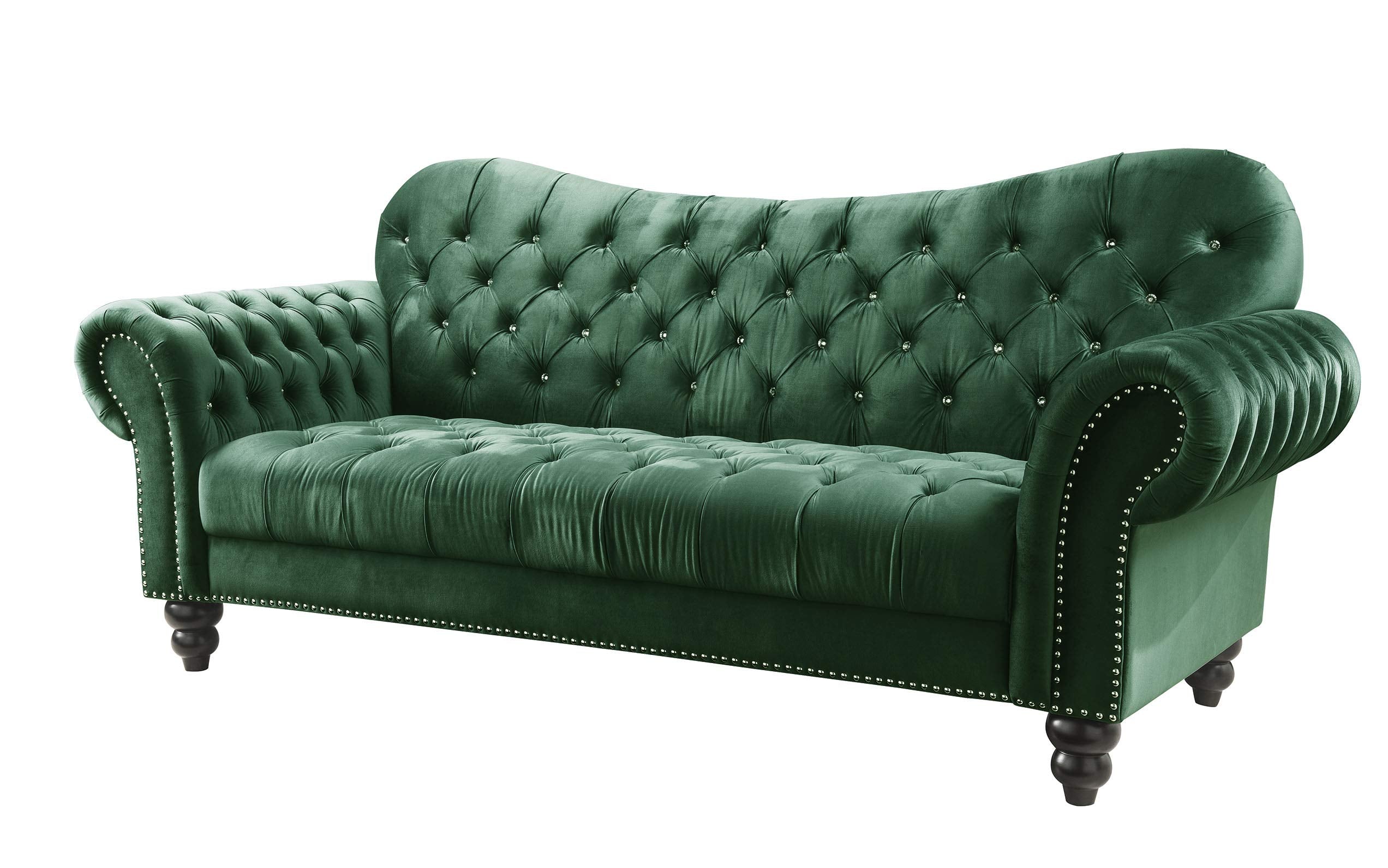 Acme Iberis Sofa in Green Velvet