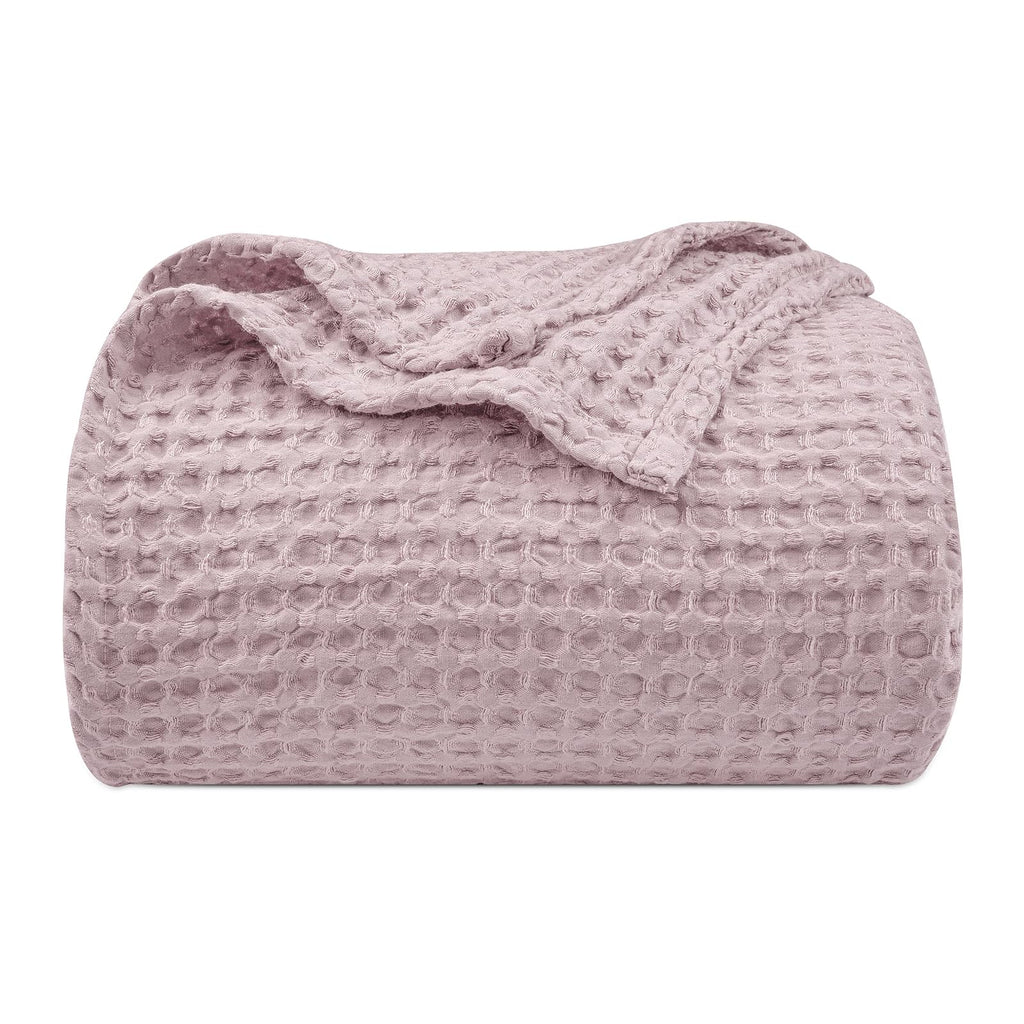 Phf Ultra Soft Waffle Weave Blanket Twin Size 66'X 90'- Washed Lightweight Breathable Cozy Woven Blanket - Great For Couch Bed