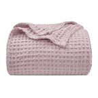 Phf Ultra Soft Waffle Weave Blanket Twin Size 66'X 90'- Washed Lightweight Breathable Cozy Woven Blanket - Great For Couch Bed