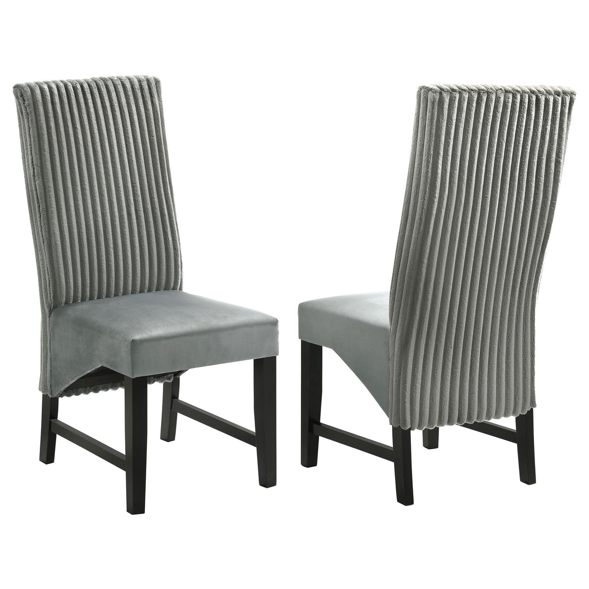 Coaster Home Furnishings Barrand Upholstered Dining Side Chair Grey (Set of 2)