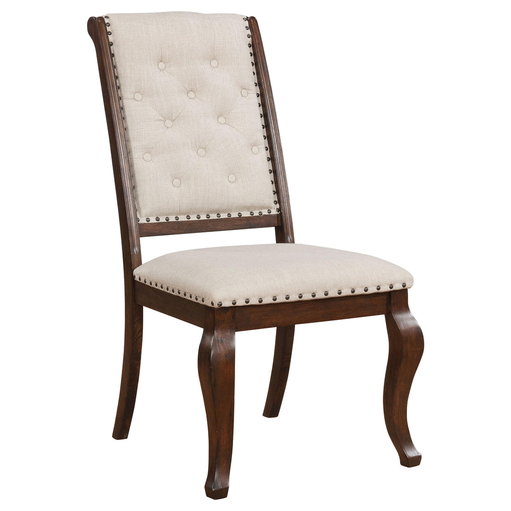 Coaster Home Furnishings Brockway Upholstered Dining Chair Antique Java (Set of 2)