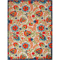 Nourison Aloha Indoor-Outdoor Multicolor 12' X 15' Area Rug, Easy Cleaning, Non Shedding, Bed Room, Living Room, Dining Room, Ba