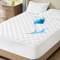 Bedsure Queen Mattress Protector, Quilted Waterproof Mattress Protector With Deep Pocket Up To 22 Inches, Soft Breathable Noiseless Bed Pad Topper, Queen Bed Cover For Home, Bedroom, Hotel – White