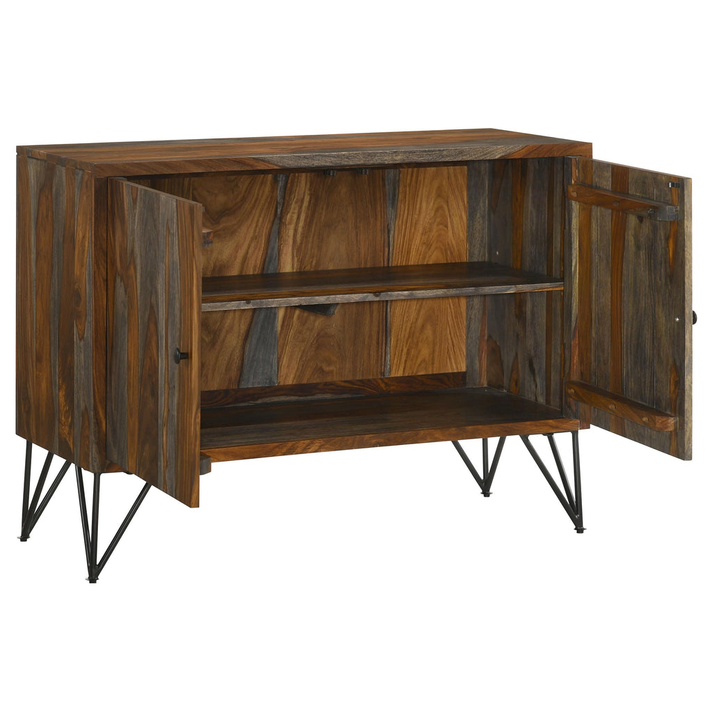 Coaster Home Furnishings Macon 2-Door Accent Cabinet Sheesham Grey