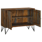 Coaster Home Furnishings Macon 2-Door Accent Cabinet Sheesham Grey