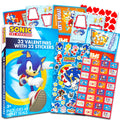 Sonic The Hedgehog Valentine Party Favors For Boys And Girls - 32 Sonic Valentine Day Cards With Stickers For Kids Plus Sticker