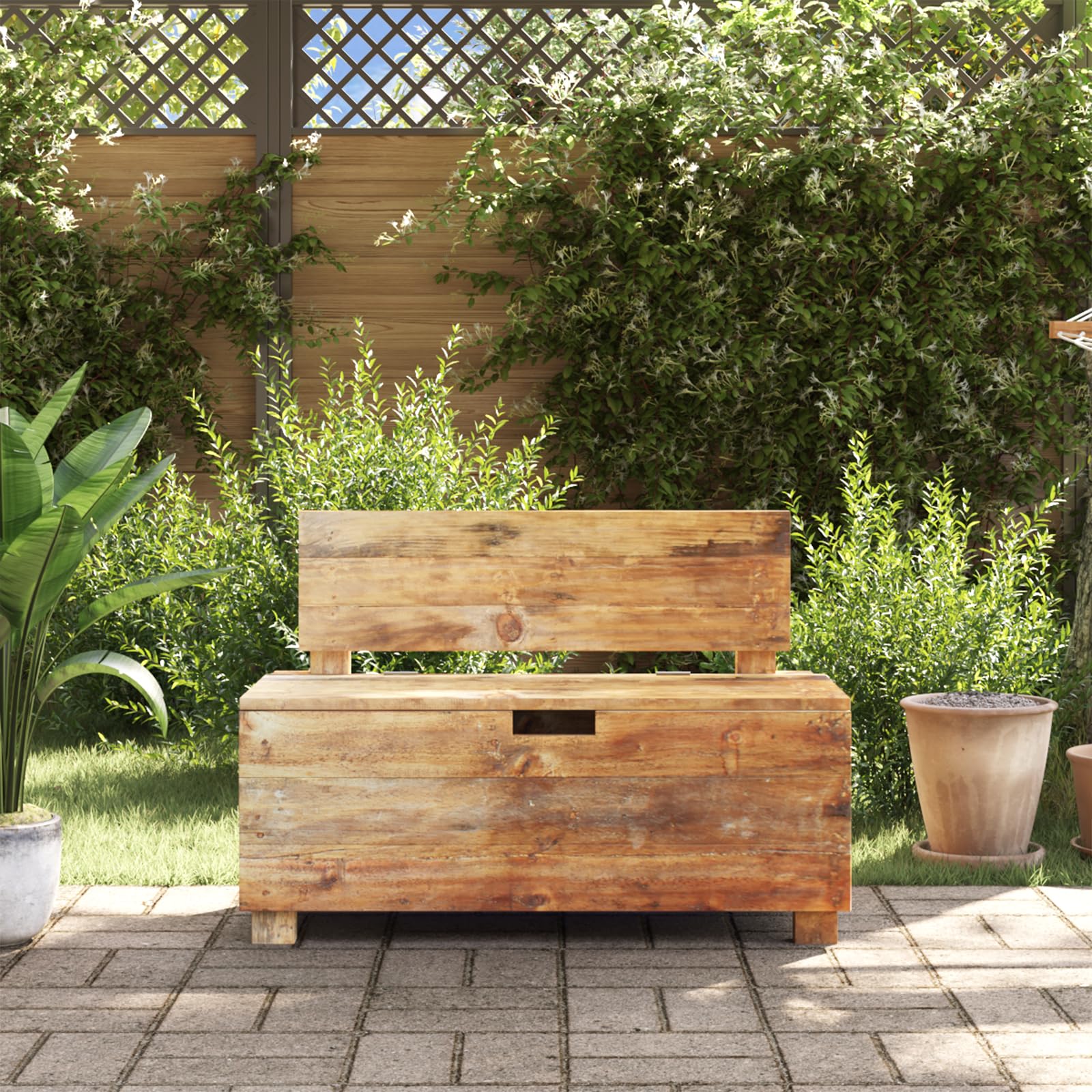 vidaXL Bench Solid Reclaimed Wood 33.9&quot;x15.7&quot;x23.6&quot;