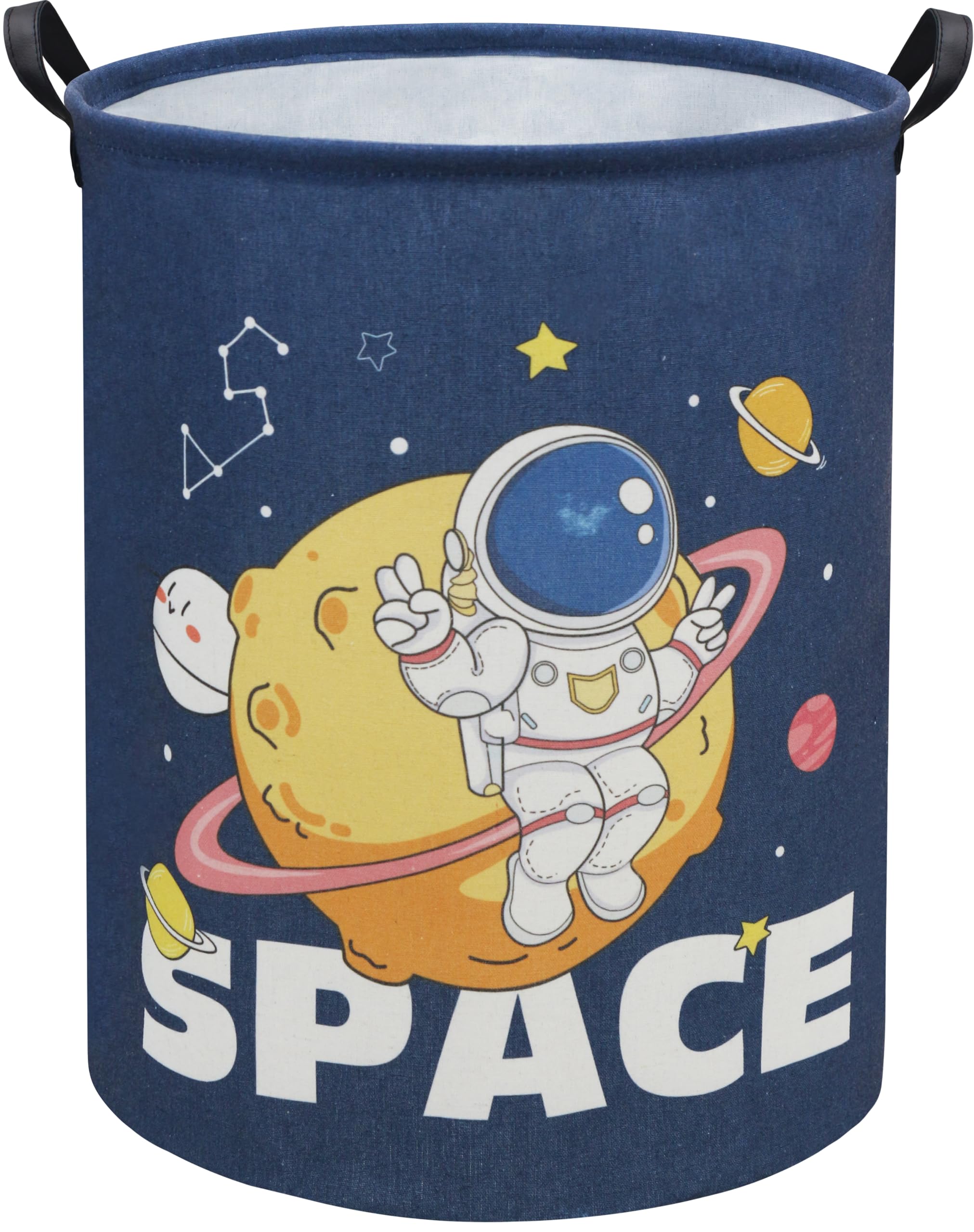 TIBAOLOVER Astronaut Kids Laundry Basket Baby Hamper Space Astronaut Toy Storage Bin for Boys Room Decor Baby Nursery Hamper Gif