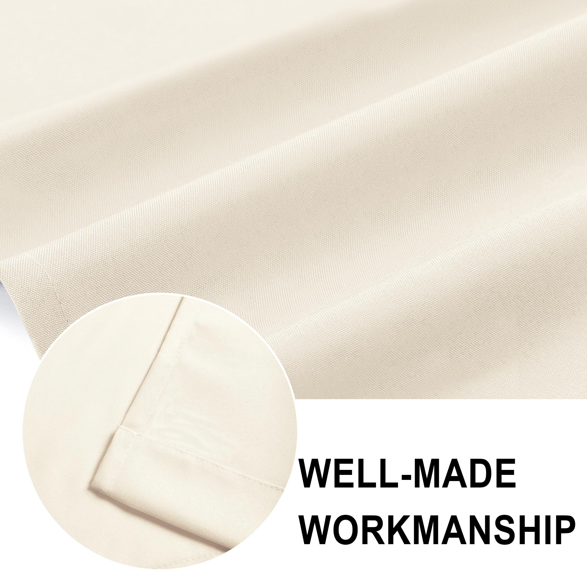 Dwcn Bathroom Window Curtains, Valance Curtains For Living Room, Kitchen Valance Solid Short Topper, 18 Inch Basement Window Cur