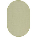 Nourison Courtyard Indoor/Outdoor Ivory Green 5' X 8' Oval Area Rug, Easy Cleaning, Non Shedding, Bed Room, Living Room, Dining
