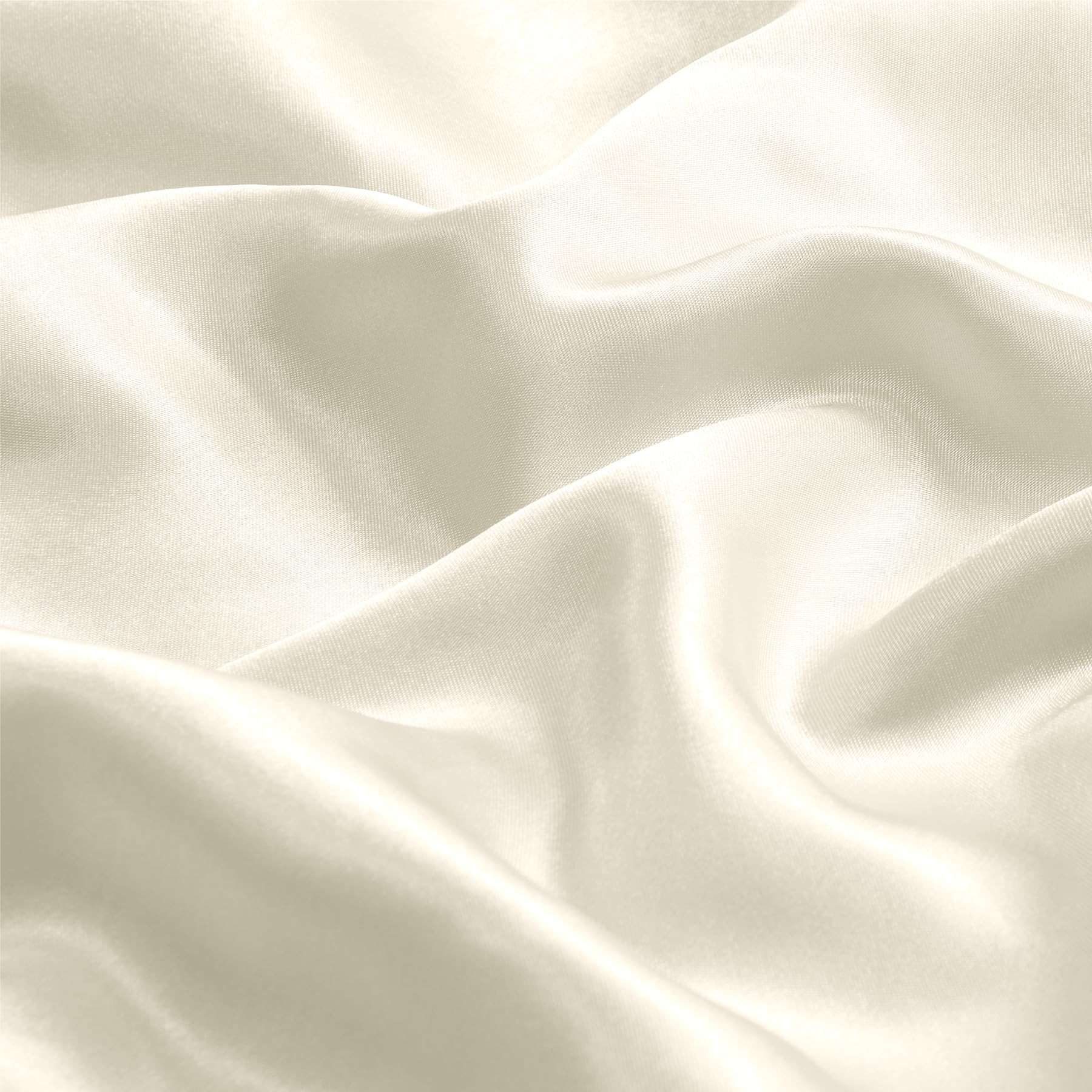 Bedelite Satin Pillowcase With Zipper, Beige King Size Pillow Cases Set Of 2, Super Soft And Cooling Similar To Silk Pillow Case