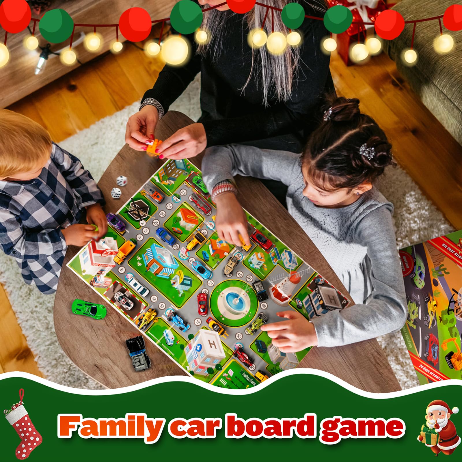 Nigoways Christmas Advent Calendar 2024 For Kids,24 Pcs Advent Calendar Car Toy,24 Days Countdown Calendar Toys,Christmas Countd