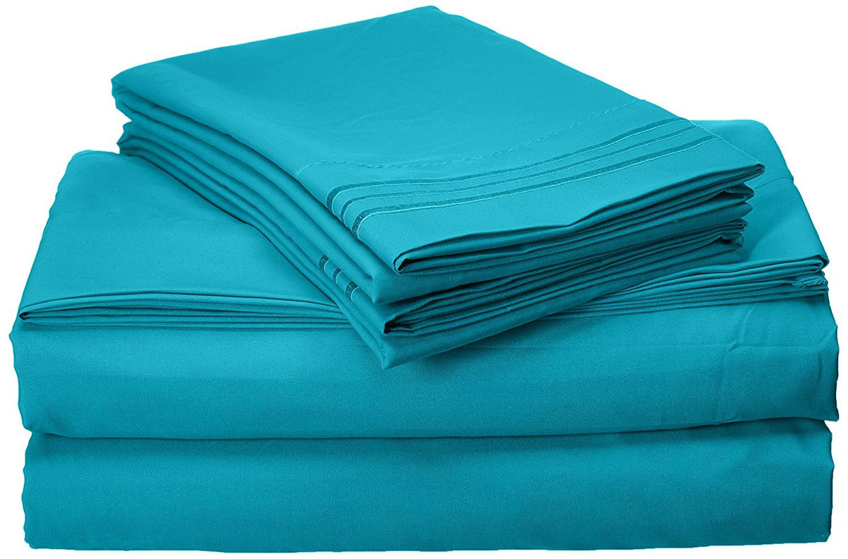 Elegant Comfort 1500 Premier Wrinkle & Fade Resistant Hotel Quality 4-Piece Bed Sheet Set Ultra Soft Luxurious Bed Sheet Set Inc