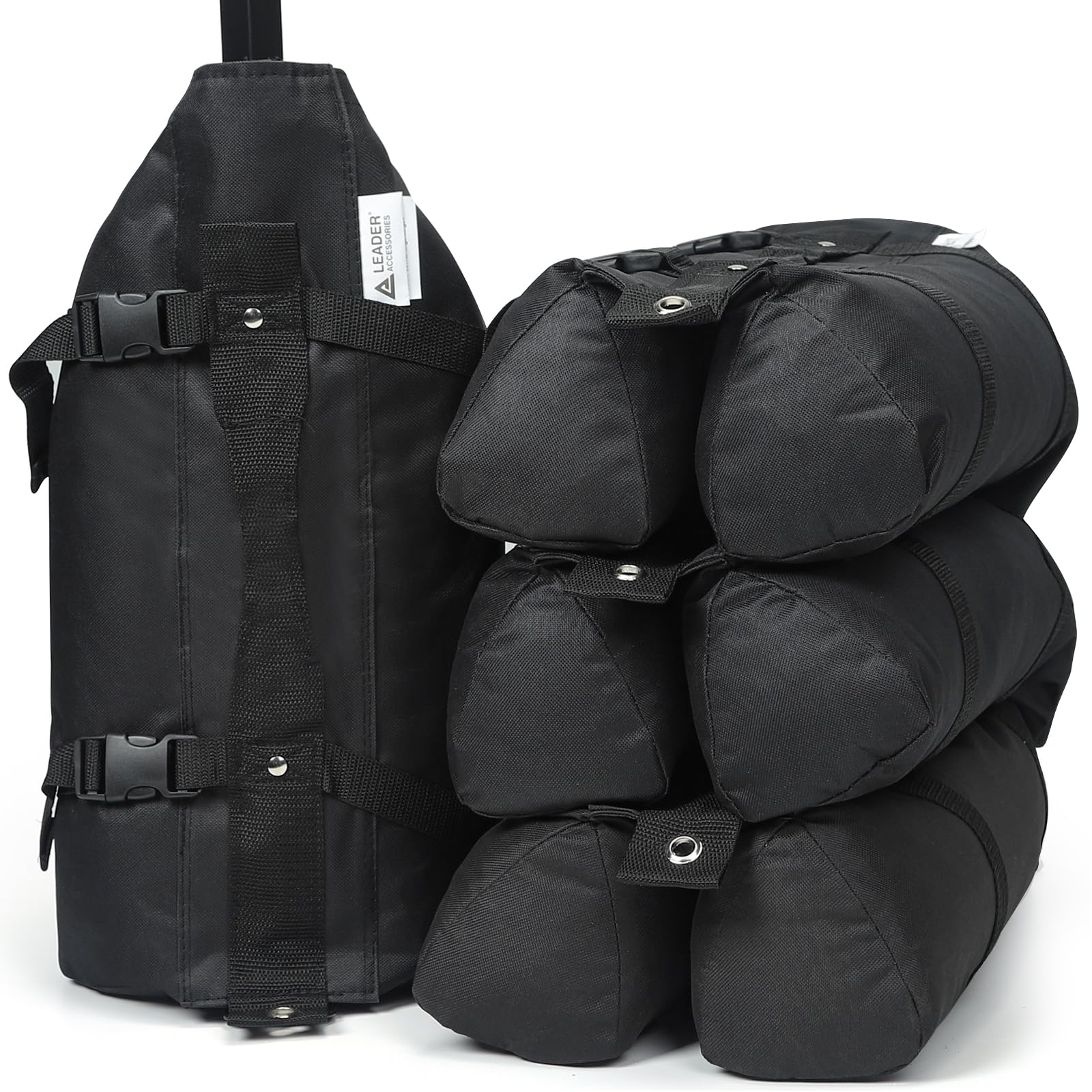 Leader Accessories Heavy Duty Sand Bags For Canopy Tent, Canopy Weights Bags Set Of 4, Huge Capacity Sandbags For Sun Shelter Ca