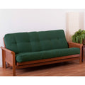 Blazing Needles Renewal 7' Twill Futon Mattress, Queen, Forest Green