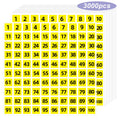 Starliboo 1 To 100 Consecutive Number Stickers, 0.4 Inch Square Small Number Stickers Labels For Inventory, Storage, Organizing,