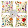 Onway Spring Summer Outdoor Waterproof Pillow Covers 20X20 Inch Set Of 4 Floral Farmhouse Throw Pillows Decorative Cushion Cases