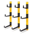 DEWALT 3-Piece Wall Mount Cantilever Wood and Lumber Storage Rack for Workshop Shelving, Multi-Depth Storage, Supports a Total o