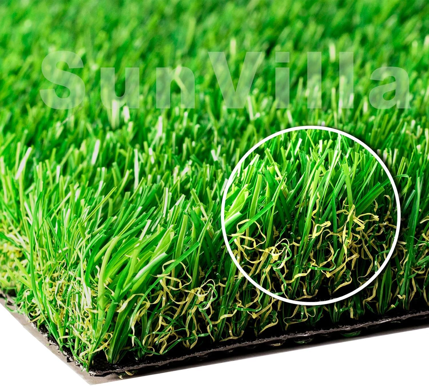 Sunvilla 4'X7' Realistic Indoor/Outdoor Artificial Grass/Turf 4 X 7 (28 Square Ft), 4' X 7', Green/Olive Green/Yellow