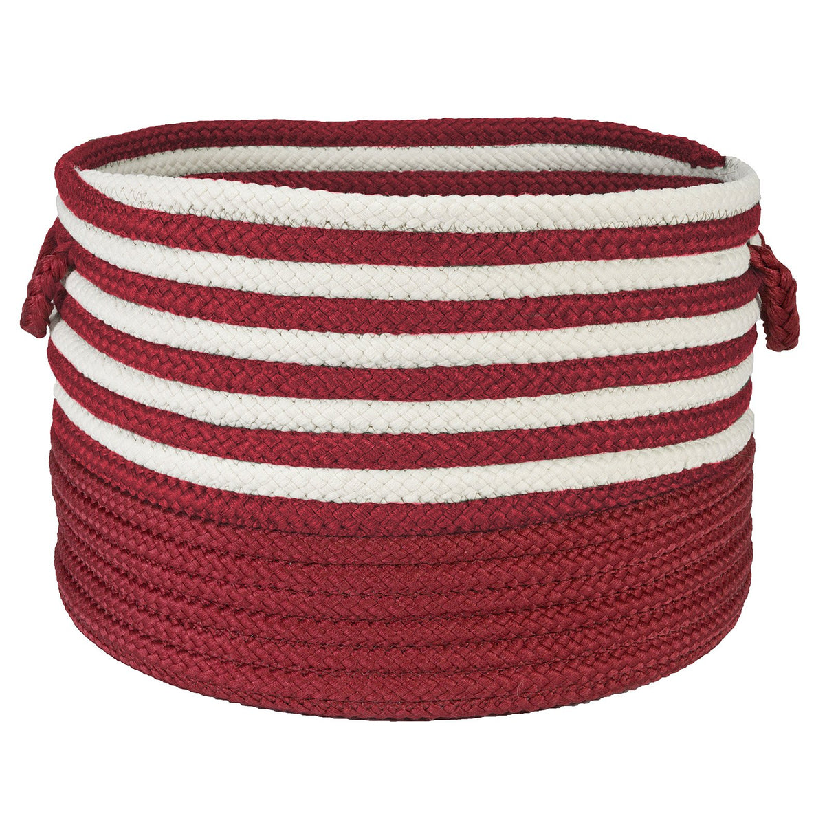 Colonial Mills Candy Swirl Baskets, 18-Inch By 18-Inch By 12-Inch, Red/White