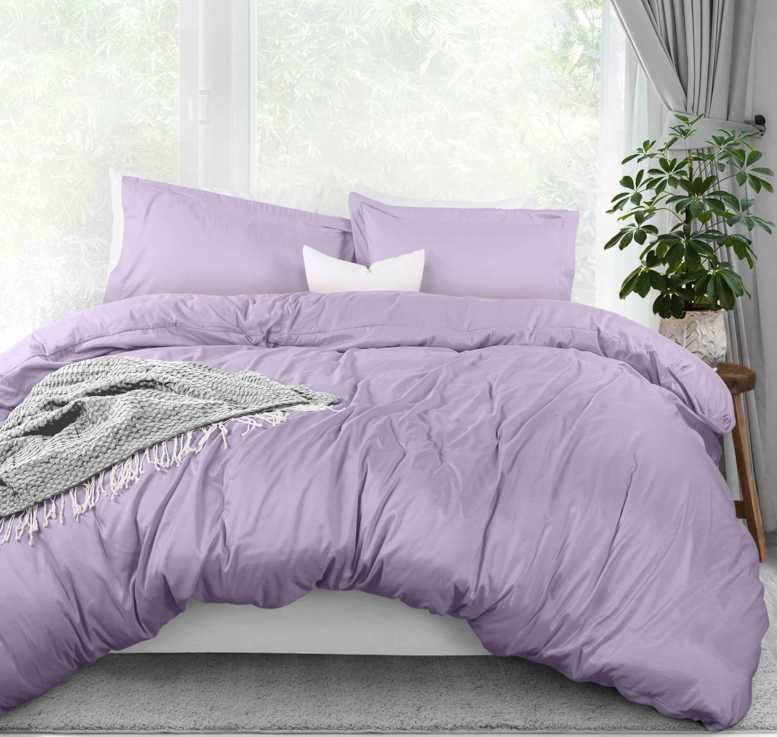 Utopia Bedding Duvet Cover Queen Size - 1 Duvet Cover With 2 Pillow Shams - 3 Pieces Bedding Duvet Cover With Zipper Closure - S