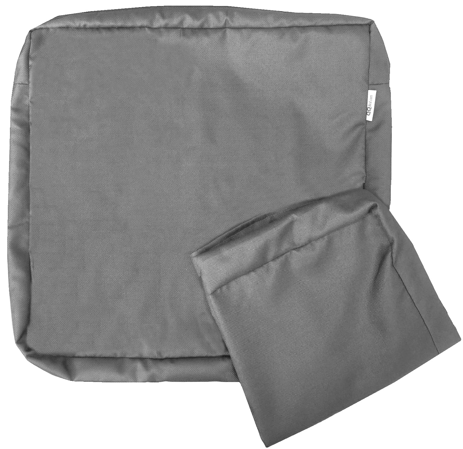 Qqbed 2 Pack Outdoor Patio Chair Pillow Seat Water-Resistant Cushion Covers In Light Gray Color 25'X25'X5' - Replacement Cove