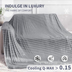 Guohaoi Cooling Blanket (90''X90''Queen Size) For Hot Sleepers And Night Sweats,100% Oeko-Tex Certified,Arc-Chill Q-Max >0.5 Coo