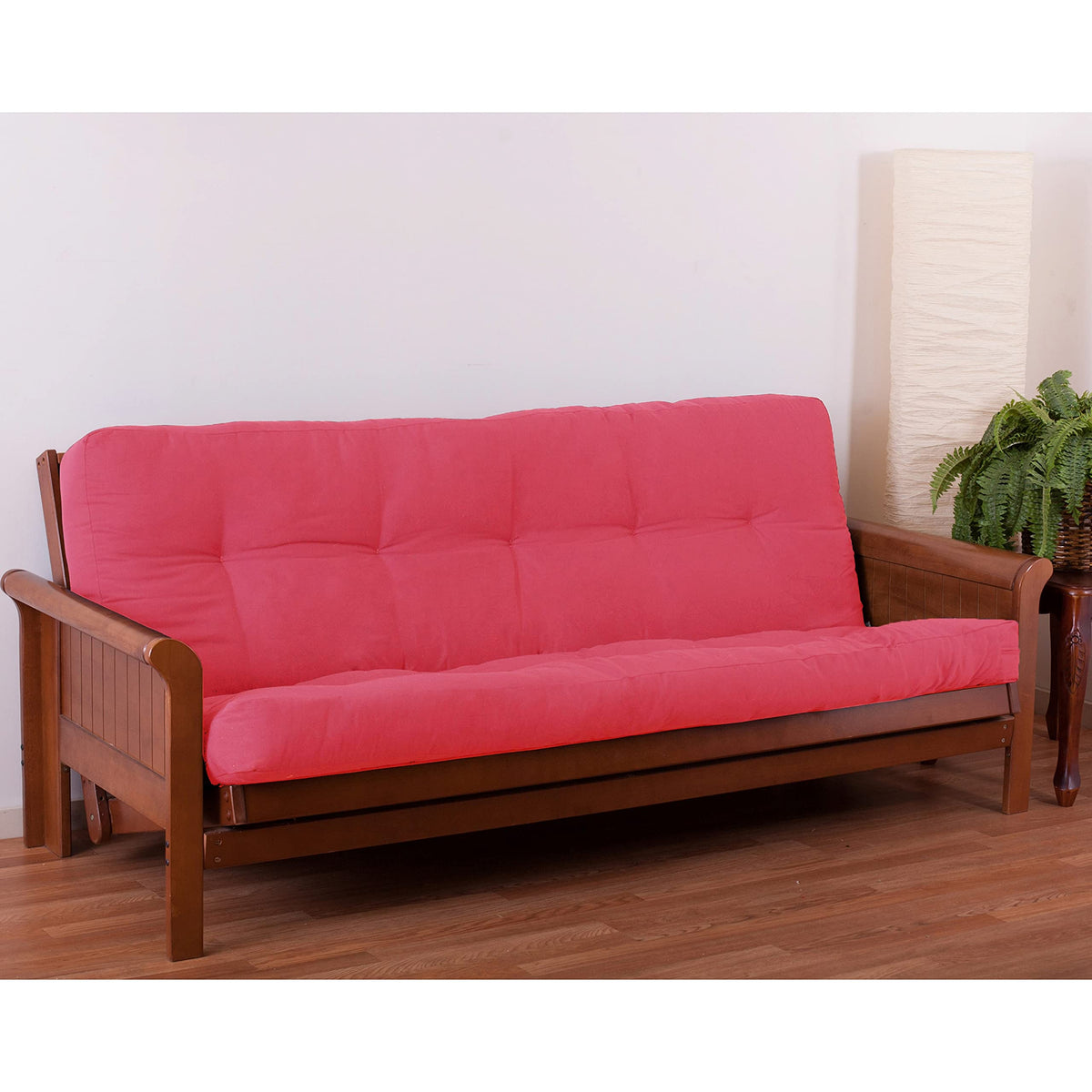 Blazing Needles Renewal 6&quot; Twill Futon Mattress, Full, Bery Berry